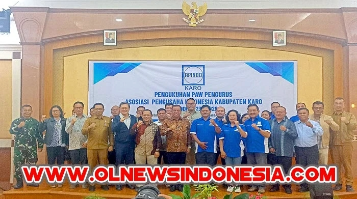 Pengukuhan PAW Pengurus APINDO Karo 2023-2028 Di Saksikan Bupati Karo