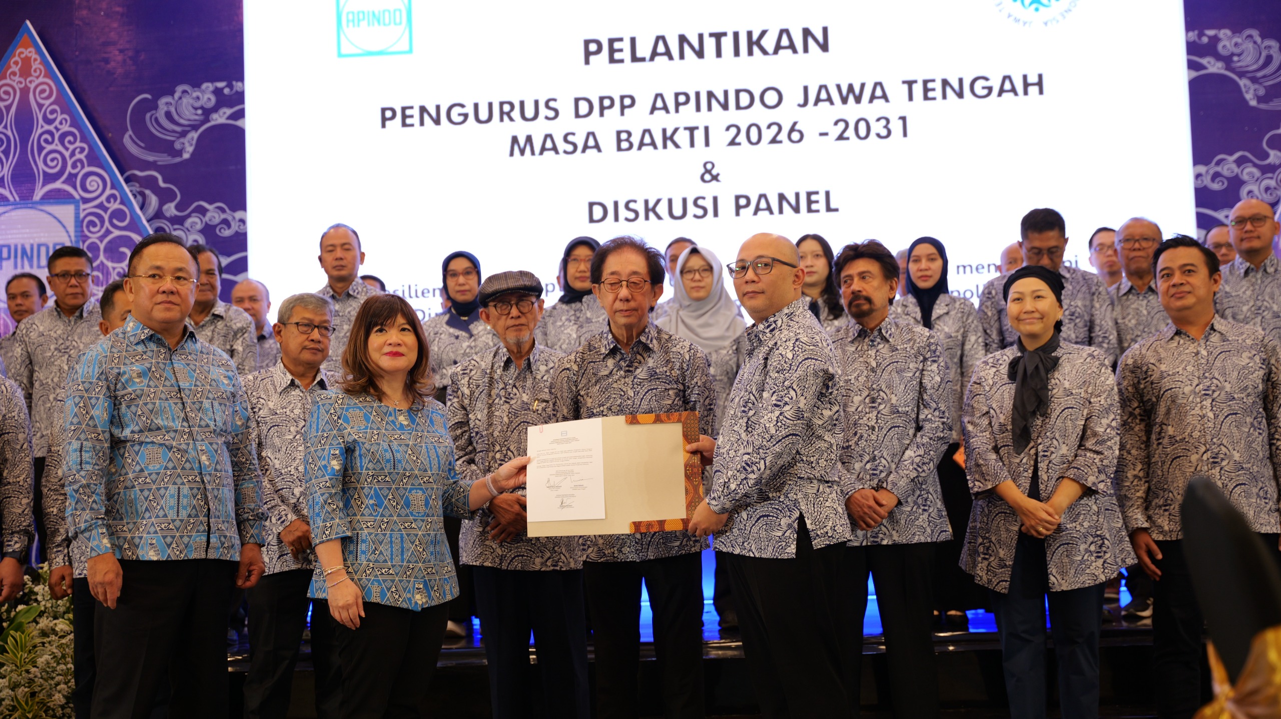Strengthening Economic Resilience, APINDO Central Java Provincial Board for 2026–2031 Officially Inaugurated