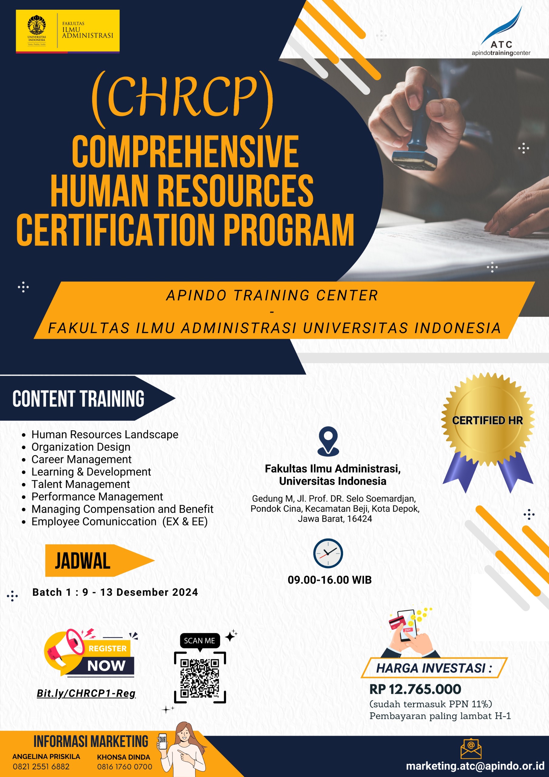 COMPREHENSIVE HUMAN RESOURCES CERTIFICATION PROGRAM (CHRCP) OFFLINE