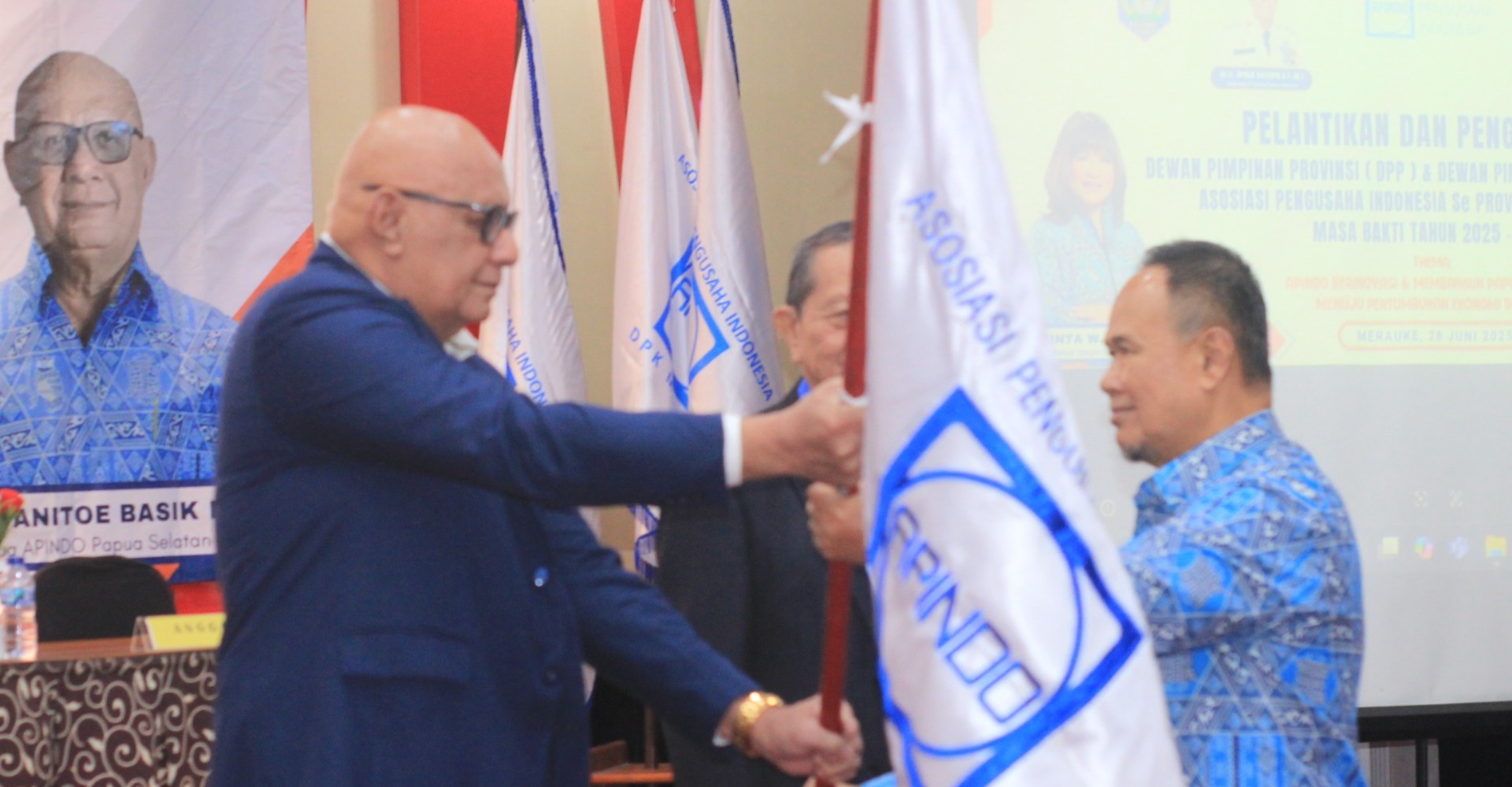 Herman Anitu Basik Basik Resmi Terpilih Nahkodai DPP APINDO Papua Selatan