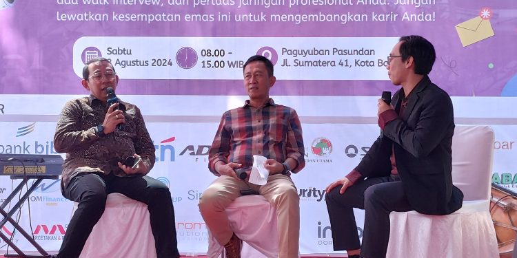 Talkshow “Ngopi Pas” Bersama APINDO dan Disnakertrans Kota Bandung dalam Kegiatan Job Fair 2024