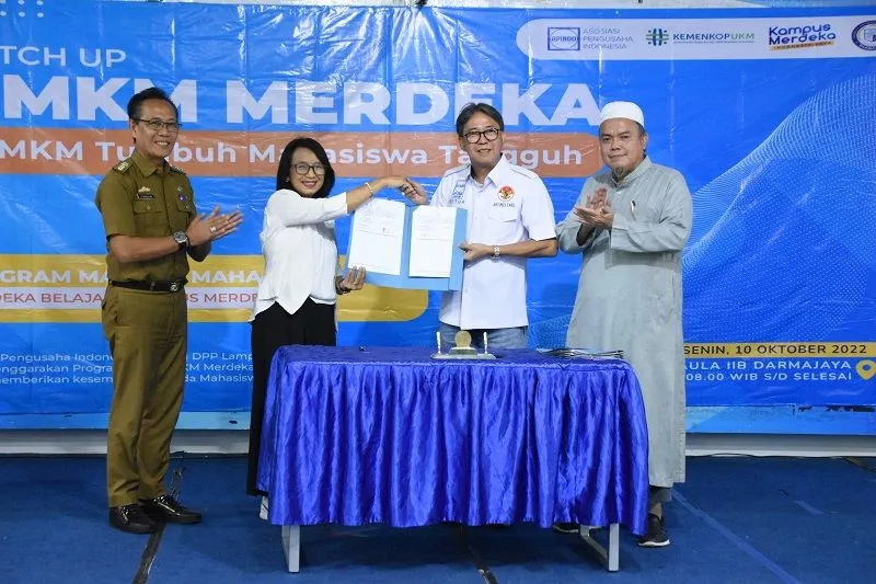 Itera dan Apindo Lampung kerja sama Magang UMKM Merdeka