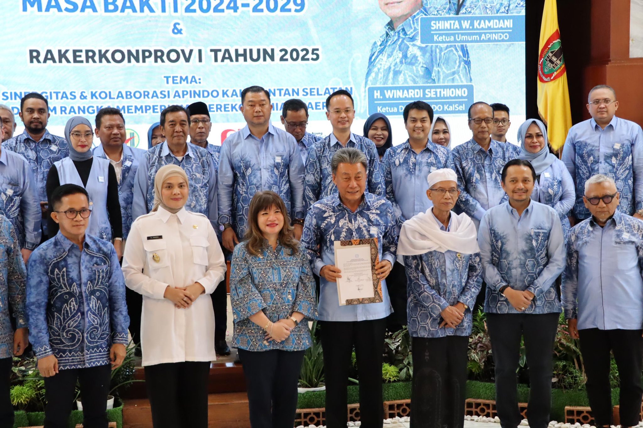 Inauguration and First Provincial Consultation Working Meeting of DPP APINDO South Kalimantan