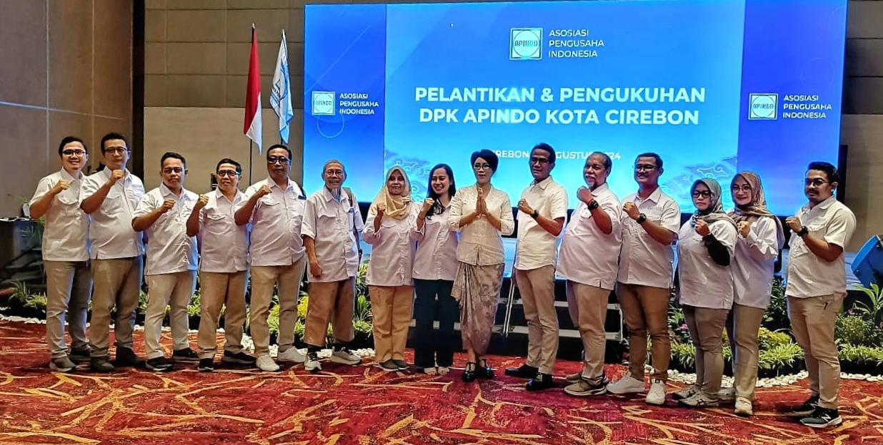 Agus Subiyakto Dilantik Sebagai Ketua DPK Apindo Cirebon 2024-2029