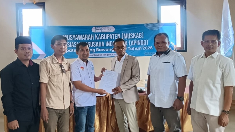 APINDO Tulang Bawang Barat Holds Second Regency Conference, Eko Sunarko Elected by Consensus