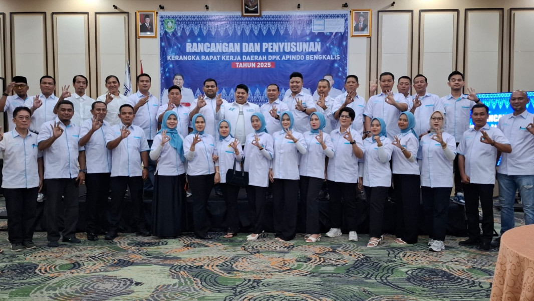 Gesa Kinerja Jajaran, DPK APINDO Bengkalis Gelar Rapat Kerja Perdana