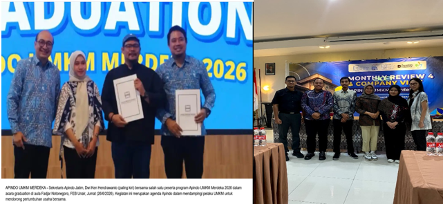 Graduation APINDO UMKM Merdeka Mandiri 2026 DPP Jawa Timur Hadirkan Inspirasi Branding UMKM dari Founder Dus Duk Duk
